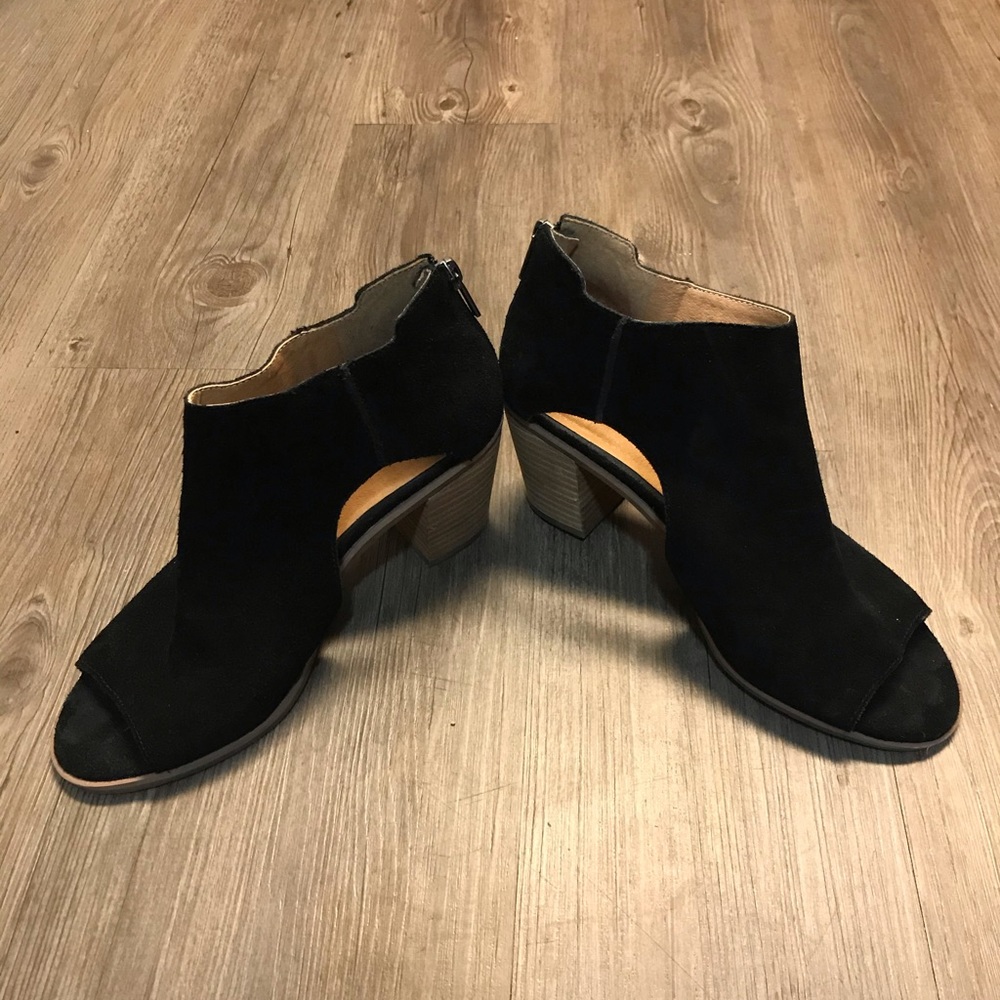 Lucky Brand Peep Toe Booties